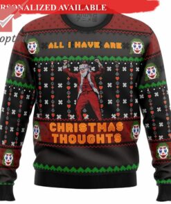 All I Have are Xmas Thoughts Jokers Ugly Christmas Sweater