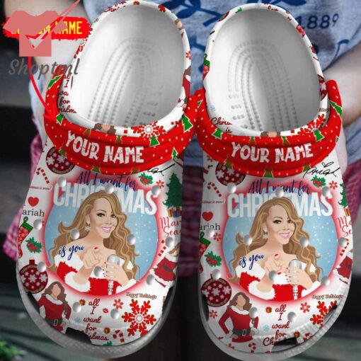 All I want for Christmas Mariah Carey Personalized Crocs Clogs Shoes