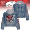 Alabama Crimson Tide They Not Like Us Roll Tide Hooded Denim Jacket