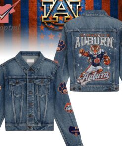 Auburn Tigers NCAA Hooded Denim Jacket