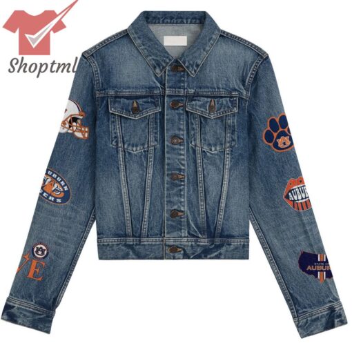 Auburn Tigers NCAA Hooded Denim Jacket