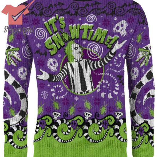 Beetlejuice Ghoul Tidings We Bring Ugly Christmas Sweater