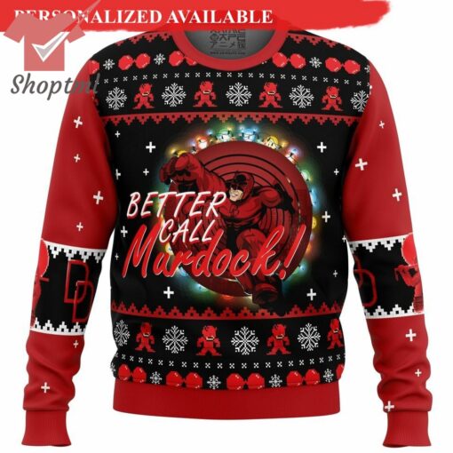 Better Call Murdock Daredevils Ugly Christmas Sweater