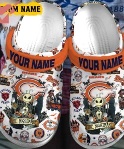 Chicago Bears Happy Halloween Personalized Crocs Clogs Shoes