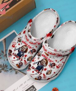 Chucky wanna play custom name crocs clogs