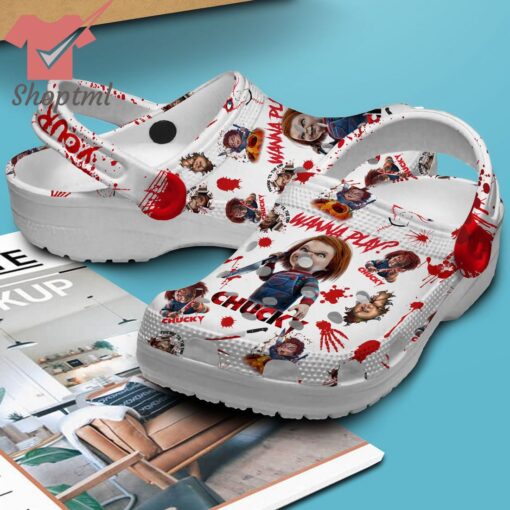 Chucky wanna play custom name crocs clogs