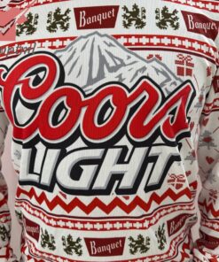 Coors Light Banquet Beer Ugly Christmas Sweater