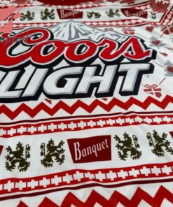 coors light banquet beer ugly christmas sweater 4 wfwp2