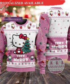 Cute Kitty Verry Merry Ugly Christmas Sweater