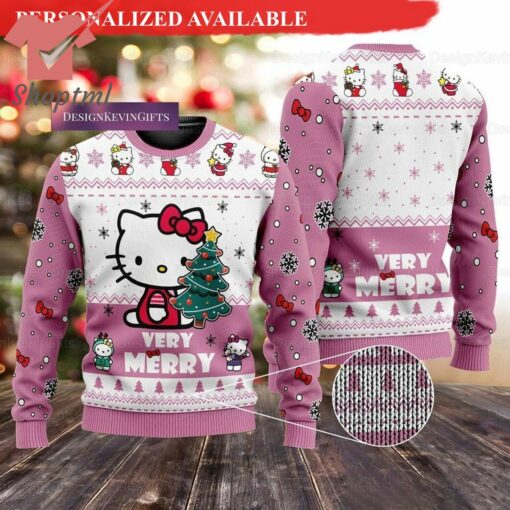 Cute Kitty Verry Merry Ugly Christmas Sweater