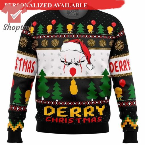 Derry Christmas Welcome to Derrys Ugly Christmas Sweater