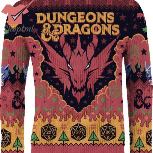 Dungeons & DragonsSeven Dice A-Rolling Ugly Christmas Sweater