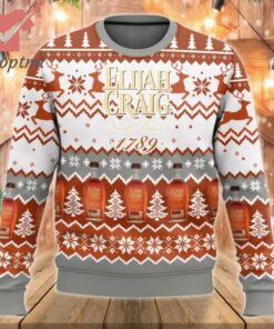 Elijah Craig Bourbon Small Batch 1789 Ugly Christmas Sweater