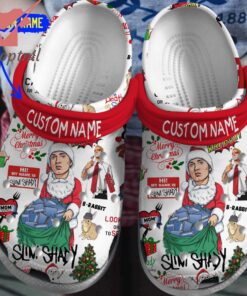 Eminem Slim Shady Merry Christmas Personalized Crocs Clogs Shoes