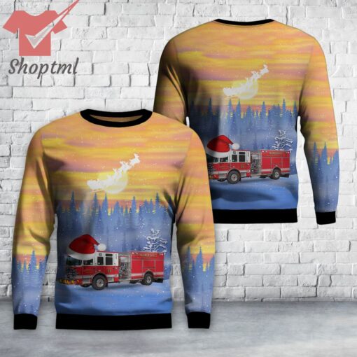 Ephrata Pennsylvania Farmersville Fire Company Christmas Ugly Sweater