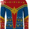 Captain America Red White And Blue Ugly Christmas Sweater