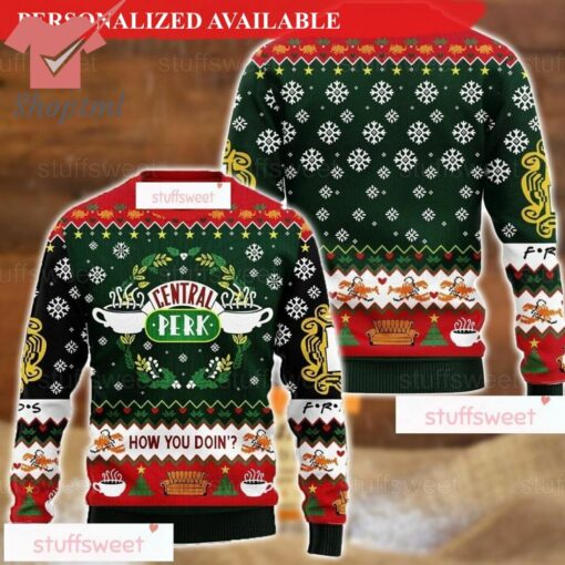 Friend Movie Central Perk Ugly Christmas Sweater