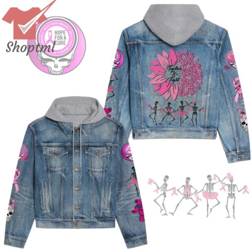 Grateful Dead Hope For A Cure Hooded Denim Jacket