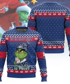 Grinch Drinks Hamm’s Beer Ugly Christmas Sweater