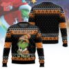 Grinch Drinks Michelob Ultra Ugly Christmas Sweater