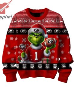 Grinch x Georgia Bulldogs Go Dawgs Ugly Christmas Sweater