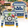 Grinch x US Marines Custom Name Ugly Christmas Sweater