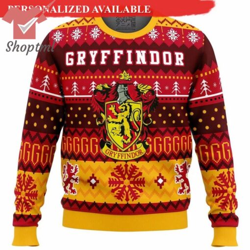 Gryffindors House Ugly Christmas Sweater