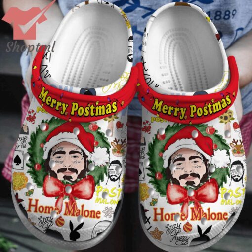 Home Malone Merry Postmas Crocs Clogs Shoes