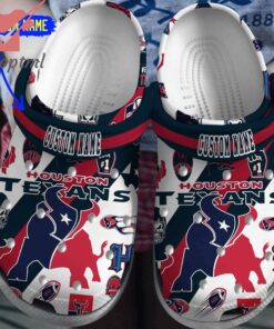 Houston Texans 2024 custom name crocs clogs