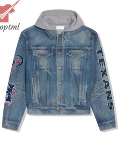 Houston Texas They Not Like Us Hooded Denim Jacket