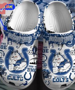 Indianapolis Colts 2024 custom name crocs clogs