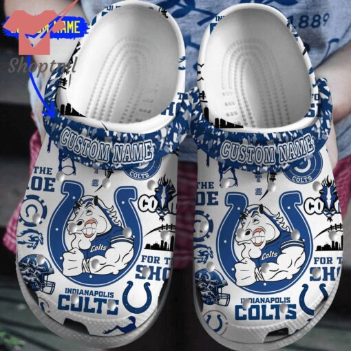 Indianapolis Colts 2024 custom name crocs clogs