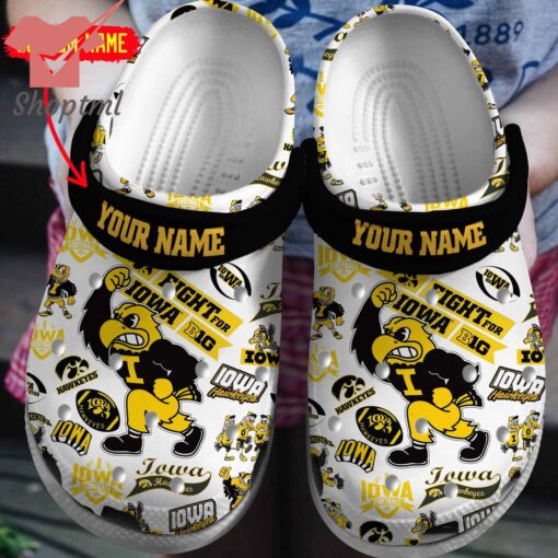 Iowa Hawkeyes 2024 Custom Name Crocs Clogs