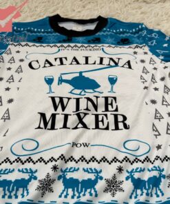 its the fucking catalina wine mixer pow ugly christmas sweater 4 t8AyO