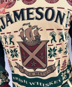 Jameson Sine Metu Irish Whiskey Ugly Christmas Sweater