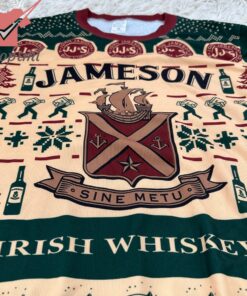 jameson sine metu irish whiskey ugly christmas sweater 4 yz3Vh