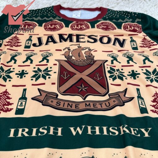 Jameson Sine Metu Irish Whiskey Ugly Christmas Sweater