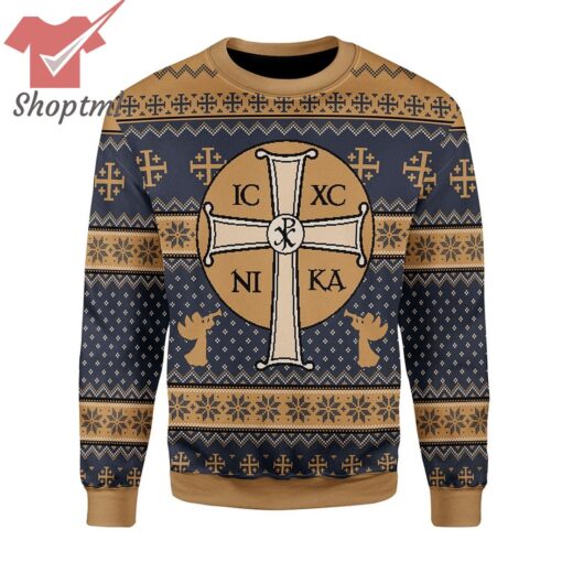 Jesus Cross Ugly Christmas Sweater