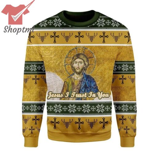 Jesus I Trust In You Ugly Christmas Sweater