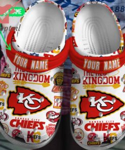 Kansas City Chiefs The Red Kingdom Custom Name Crocs Clogs