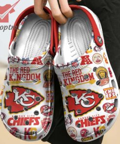 kansas city chiefs the red kingdom custom name crocs clogs 3 CrlBu