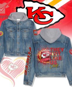 Kansas City Chiefs They Not Like Us Hooded Denim Jacket