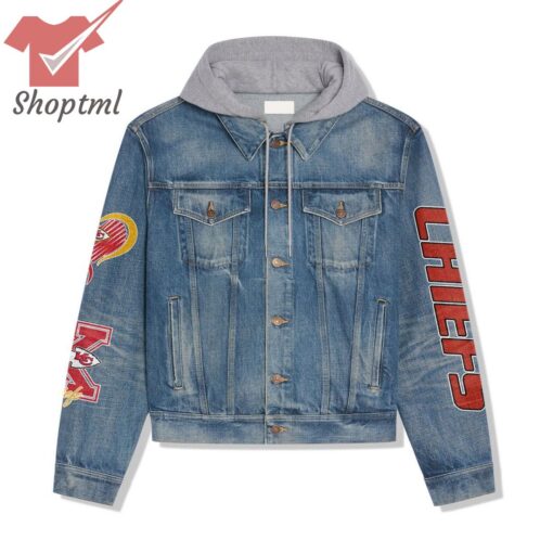 Kansas City Chiefs They Not Like Us Hooded Denim Jacket