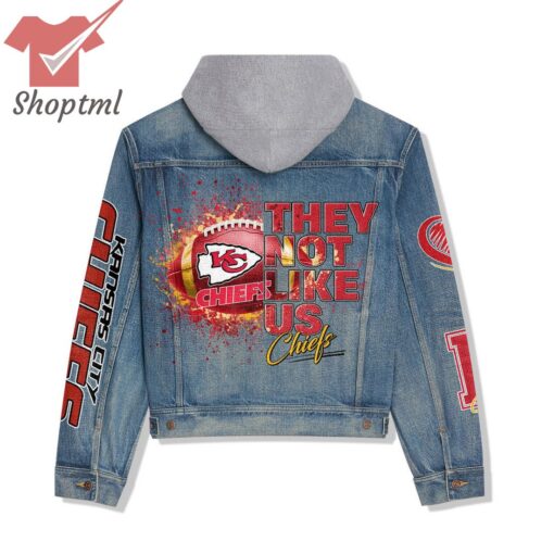 Kansas City Chiefs They Not Like Us Hooded Denim Jacket