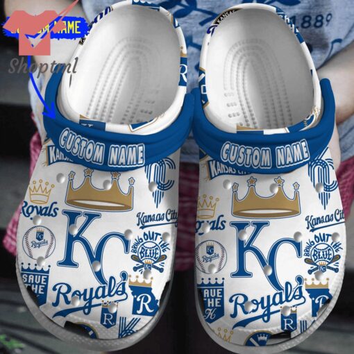 Kansas City Royals MLB Custom Name Crocs Clogs Shoes