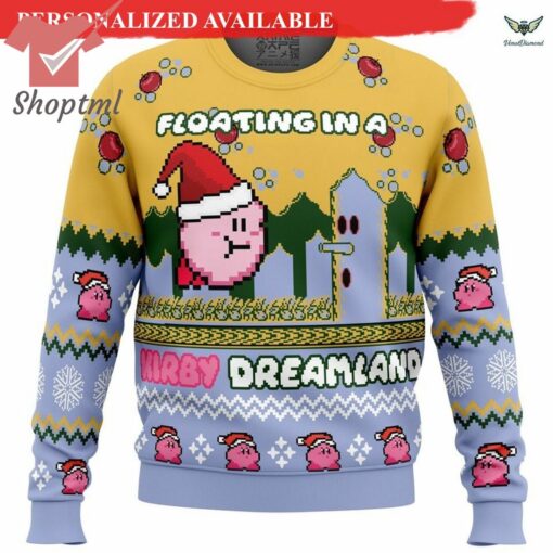 Kirby Video Game Pink Kirby Ugly Christmas Sweater