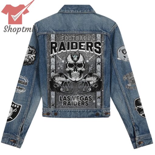 Las Vegas Raiders NFL Hooded Denim Jacket