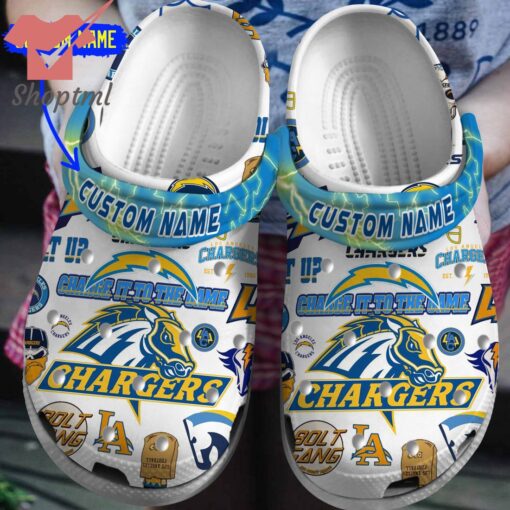 Los Angeles Chargers to the game custom name crocs clogs