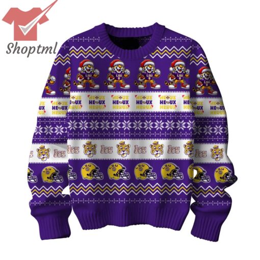 LSU Tigers Geaux Tigers Ugly Christmas Sweater