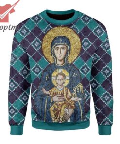 Maria And Jesus In Orthodox Ugly Christmas Sweater